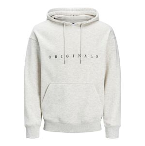 JACK & JONES Mikina 'Copenhagen'  sivá melírovaná / čierna / biela