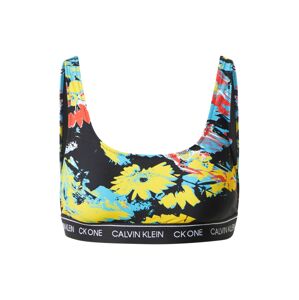 Calvin Klein Swimwear Bikinový top  čierna / žltá / svetlomodrá / biela / červená