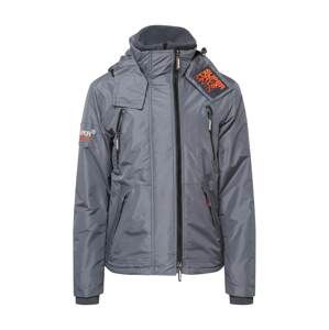 Superdry Zimná bunda 'Mountain'  antracitová / oranžová