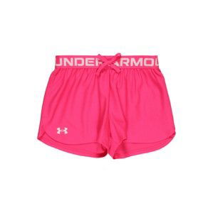 UNDER ARMOUR Športové nohavice 'Play Up'  ružová / biela