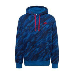 Nike Sportswear Mikina  modrá / tmavomodrá / červená