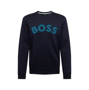 BOSS ATHLEISURE Mikina 'Salbo'  modrá / tmavomodrá