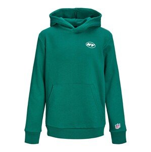 Jack & Jones Junior Mikina 'NFL Club'  zelená / biela