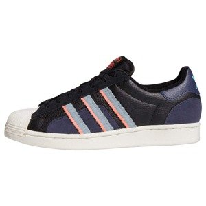 ADIDAS ORIGINALS Tenisky 'Superstar'  čierna / koralová / biela / indigo / svetlosivá