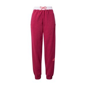 ADIDAS PERFORMANCE Športové nohavice  burgundská / biela / lososová