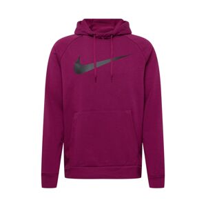 NIKE Športová mikina  farba lesného ovocia / čierna