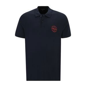 Jack & Jones Plus Tričko 'SHARK'  tmavomodrá / tmavooranžová