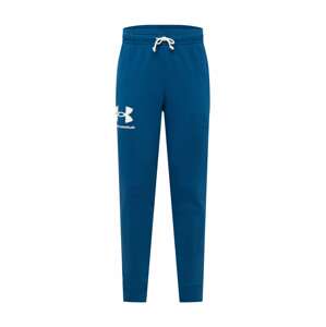 UNDER ARMOUR Športové nohavice  biela / kráľovská modrá