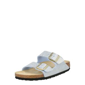 BIRKENSTOCK Šľapky 'Arizona'  svetlomodrá / zlatá