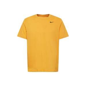 NIKE Funkčné tričko  zlatá žltá / čierna