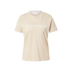 Calvin Klein Tričko 'Core'  biela / šampanské