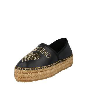 Love Moschino Espadrilky  čierna / zlatá