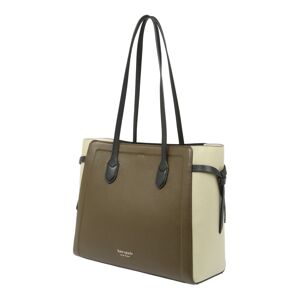 Kate Spade Shopper  olivová / pastelovo žltá / tmavohnedá