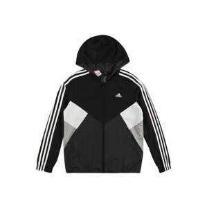 ADIDAS SPORTSWEAR Športová mikina so zipsom 'Colorblock'  béžová / čierna / biela