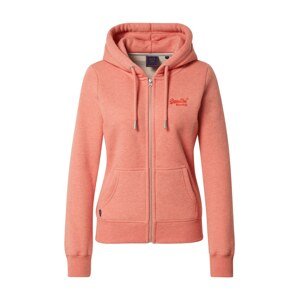 Superdry Tepláková bunda  lososová