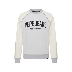 Pepe Jeans Mikina 'DALTON'  sivá melírovaná / šedobiela / čierna