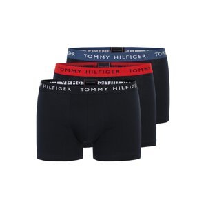 TOMMY HILFIGER Boxerky  ohnivo červená / biela / námornícka modrá / čierna