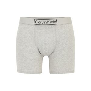 Calvin Klein Underwear Boxerky  sivá melírovaná / čierna