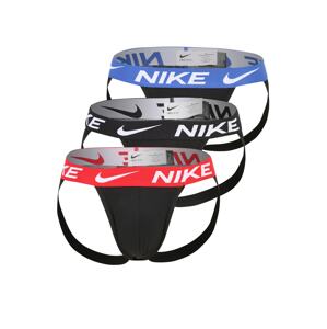 NIKE Športové nohavičky 'JOCK STRAP'  čierna / červená / biela / modrá