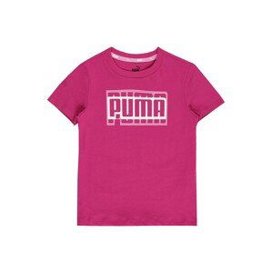 PUMA Tričko 'Alpha'  fuksia / biela