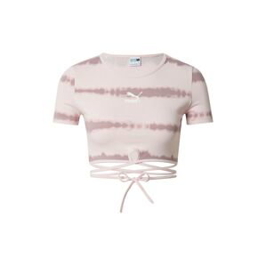 PUMA Tričko  staroružová / ružová / biela