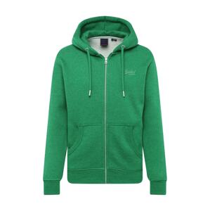 Superdry Tepláková bunda  trávovo zelená