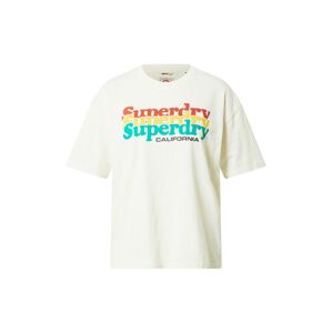 Superdry Tričko 'Cali'  žltá / zelená / červená / čierna / šedobiela