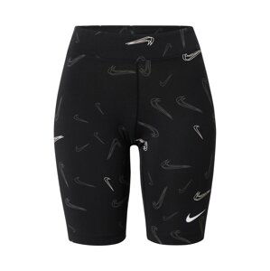 Nike Sportswear Legíny  čierna / biela / sivá