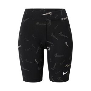 Nike Sportswear Legíny  čierna / biela / sivá