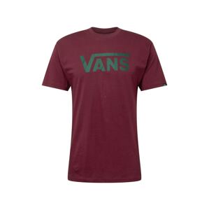 VANS Tričko  burgundská / čierna