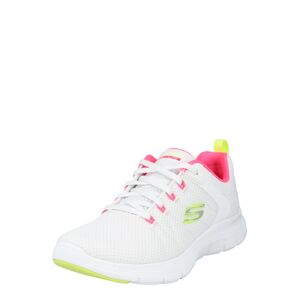 SKECHERS Nízke tenisky 'Flex Appeal 4.0'  žltá / sivá / ružová / biela