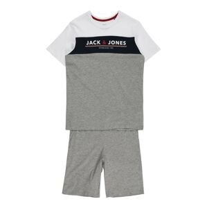 Jack & Jones Junior Set  sivá melírovaná / biela / čierna / krvavo červená