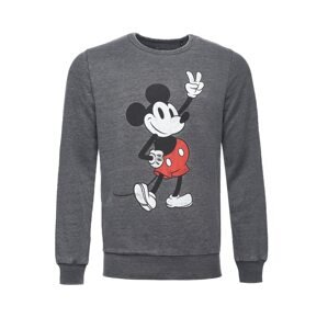 Recovered Mikina 'Disney Mickey Peace Pose'  tmavosivá / červená / čierna / biela