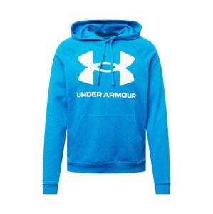 UNDER ARMOUR Športová mikina 'Rival'  modrá / biela