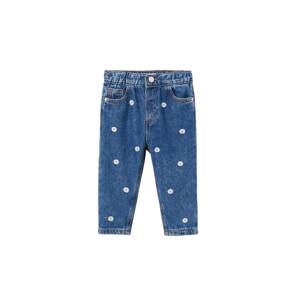 MANGO KIDS Džínsy 'Marga'  modrá denim / biela / žltá