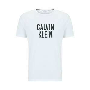 Calvin Klein Swimwear Tričko 'Intense Power'  biela / čierna