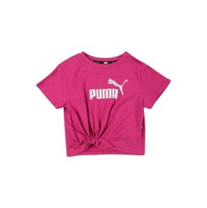 PUMA Tričko  fuksia / biela