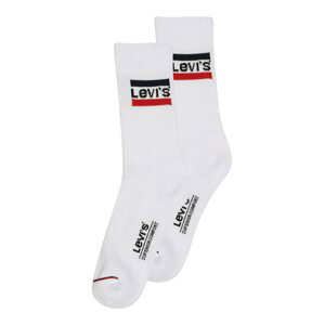 LEVI'S Ponožky  biela / červená / námornícka modrá