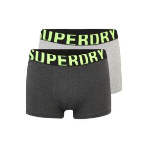 Superdry Boxerky  neónovo žltá / sivá / tmavosivá / čierna