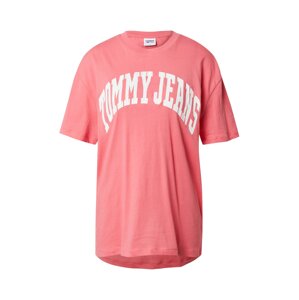 Tommy Jeans Tričko  pitaya / biela