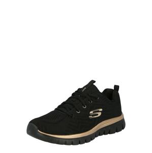 SKECHERS Nízke tenisky 'Graceful Get Connected'  zlatá / čierna