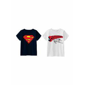NAME IT Tričko 'Superman'  tmavomodrá / žltá / červená / čierna / biela