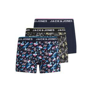 JACK & JONES Boxerky  tmavomodrá / biela / pastelovo žltá / svetlomodrá / ružová