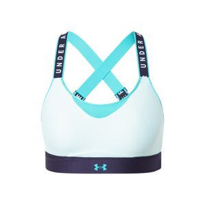 UNDER ARMOUR Športová podprsenka 'Infinity'  tyrkysová / tmavomodrá / mätová / biela