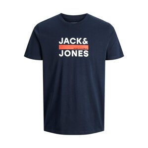 JACK & JONES Tričko 'CODAN'  námornícka modrá / biela / červená