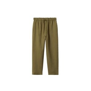 MANGO Nohavice 'Linen'  kaki