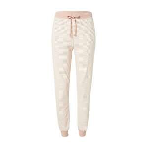 Esprit Bodywear Pyžamové nohavice  biela / ružová