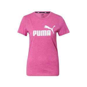 PUMA Funkčné tričko  s ružovými fľakmi / biela
