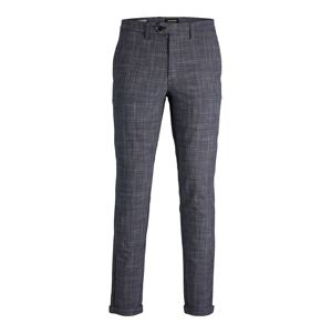 JACK & JONES Chino nohavice 'Marco'  námornícka modrá / sivá