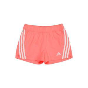 ADIDAS PERFORMANCE Športové nohavice  svetločervená / biela